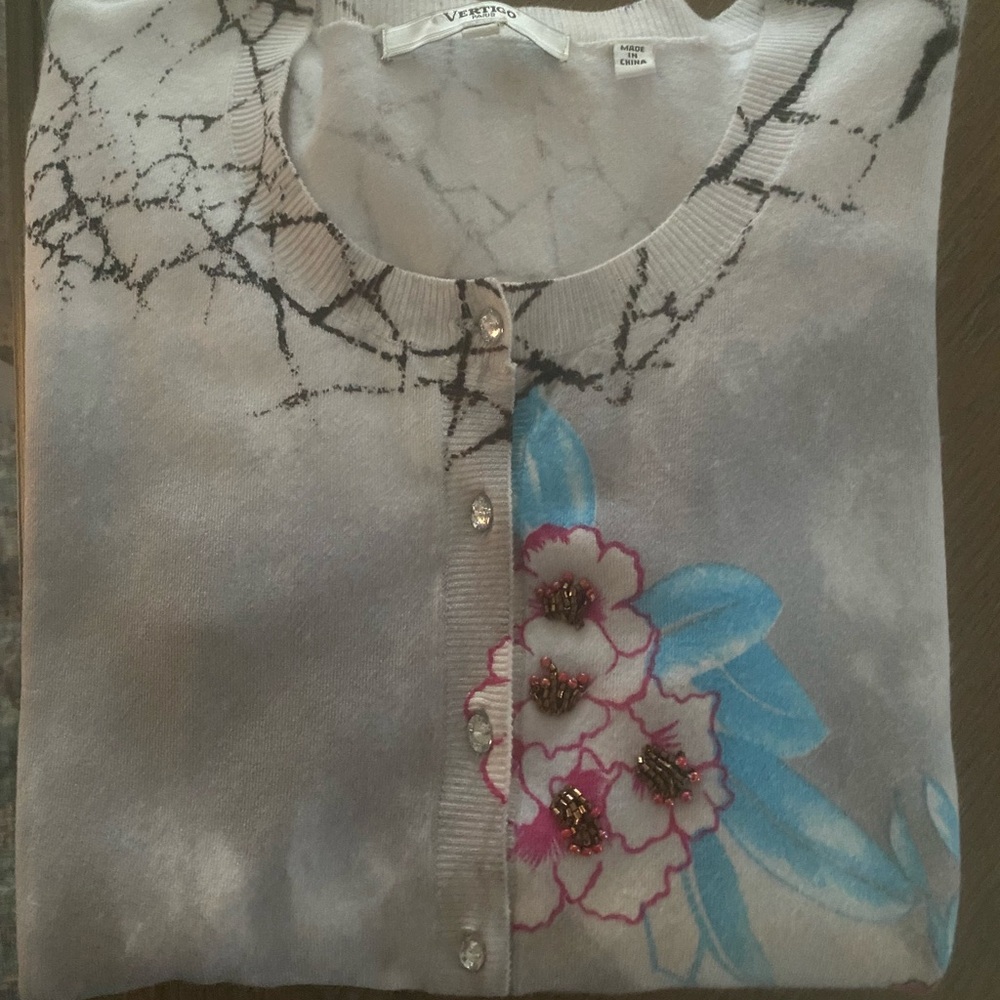 Vertigo Paris Marble Pattern Sweater